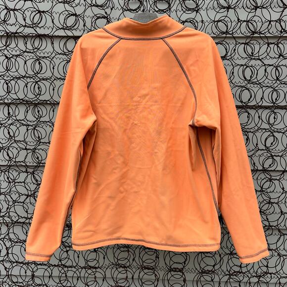 American Fighter 1/4 zip Reversible Orange Gray Pullover Jacket Large - Picture 5 of 11